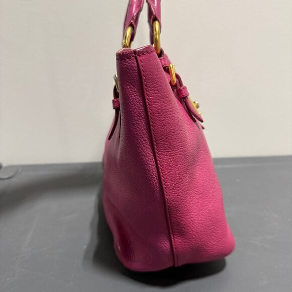 Miu Miu Madras Pink Leather Top Handle Bag - Picture 4 of 11